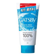  MANDOM Пенка с микрочастицами скраба Gatsby Facial Wash Deep Cleaning Scrub для ухода за нормальной, жирной и проблемной кожей, с освежающим цитрусовым ароматом, 130г., фото 1 