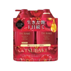  SHISEIDO Tsubaki Premium Moist & Repair Set Набор для увлажнения и восстановления волос Шампунь 450 мл + Кондиционер 450 мл, фото 1 