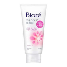  KAO Biore Skin Care Scrub In Пенка-скраб для лица, c освежающим цветочным ароматом, туба 130г., фото 1 