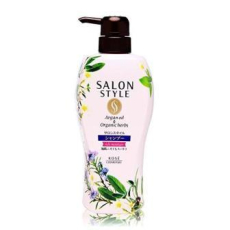  KOSE Salon Style Rich Moisture Шампунь для волос увлажняющий, с органическими маслами, с ароматом цветов и трав, 500мл., фото 1 