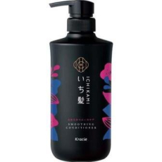  KRACIE Кондиционер для поврежденных волос Ichikami Smooth Care Conditioner разглаживающий, с ароматом цветущей горной вишни, помпа 480г., фото 1 