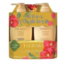  SHISEIDO Tsubaki Набор для увлажнения и объема волос с ароматом листьев камелии: шампунь 450мл.+кондиционер, 450мл., фото 1 