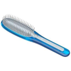  IKEMOTO Damage Care Brush Расческа с силиконовым стержнем, для поврежденных волос, голубая., фото 1 