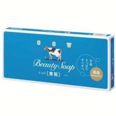  COW Blue Box Молочное освежающее туалетное мыло с ароматом жасмина, 6шт. по 85г., фото 1 