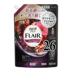  KAO Flair Rich Floral Кондиционер-смягчитель для белья с богатым цветочно-фруктовым ароматом, сменная упаковка с крышкой 940мл., фото 1 