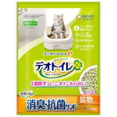  Unicharm Наполнитель цеолитовый для системных туалетов Deo-Toilet Nyantomo крупные гранулы 4 л (ДЕФЕКТ УПАКОВКИ), фото 2 