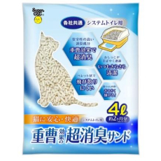  Super Cat Наполнитель бумажный для системных туалетов Deo-Toilet Nyantomo крупные гранулы 4л (ДЕФЕКТ УПАКОВКИ), фото 2 