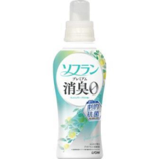  LION Кондиционер для белья "SOFLAN – Premium Deodorizer" (мощный антибактериальный эффект для защиты от неприятного запаха – натуральный фруктовый аромат) 480 мл, фото 1 