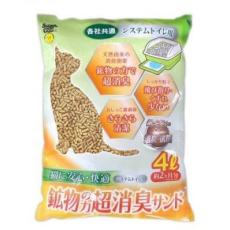  Super Cat Наполнитель цеолитовый для системных туалетов Deo-Toilet Nyantomo крупные гранулы 4л (ДЕФЕКТ УПАКОВКИ!!!), фото 1 