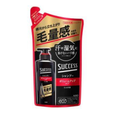  KAO Мужской шампунь "Success" для тщательного очищения, удаления неприятного запаха и придания объёма «Эффект густоты» 280 мл, сменная упаковка, фото 1 