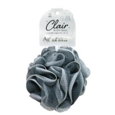  YOKOZUNA Clair Ag+ Body Ball Мочалка для тела, в форме шара с ионами серебра, диаметр 12см, серая., фото 1 
