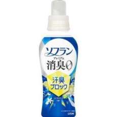  LION Кондиционер для белья "SOFLAN – Premium Deodorizer" (мощный антибактериальный эффект для защиты от неприятного запаха – натуральный аромат цитрусового мыла) 480 мл, фото 1 