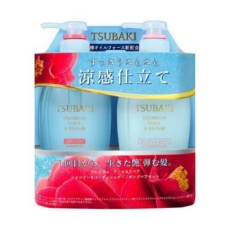  SHISEIDO TSUBAKI Набор для восстановления волос и охлаждения кожи головы, 450мл х2, фото 1 