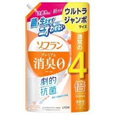  LION Кондиционер для белья Soflan Premium Aroma Soap с антибактериальным и дезодорирующим эффектом, с ароматом душистого мыла, 1520мл запаска, фото 1 
