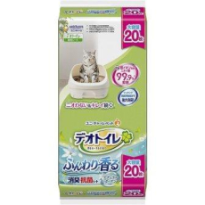  UNICHARM Пеленки для системного туалета Deo-Toilet антибактериальные с ароматом цветов 20шт, фото 1 