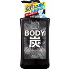  KOSE Mens Softymo Body Soap Charcoal Мужское жидкое мыло для тела, c древесным углем, для глубокого очищения и ухода, с цитрусовым ароматом, 550мл., фото 1 