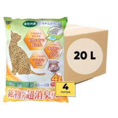  Super Cat Наполнитель цеолитовый для системных туалетов Deo-Toilet Nyantomo крупные гранулы 4лx5уп, фото 1 