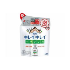  LION KireiKirei Kitchen Кухонное антибактериальное мыло-пенка для рук, с маслом цитрусовых, мягкая упаковка, 180мл., фото 1 