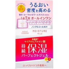  KOSE Moisture Mild Perfect Gel Увлажняющий крем гелевого типа (7в1) с гиалуроновой кислотой, коллагеном и маточным молочком, для сухой и нормальной кожи,100г., фото 1 