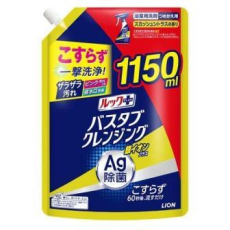  LION Чистящее средство для ванной комнаты Look Plus Bathtub Cleansing Silver Ion Plus быстрого действия с ионами серебра, с цитрусовым ароматом, сменная упаковка, 1150мл., фото 1 