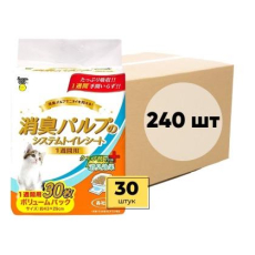  Super Cat Пеленки для системного туалета Deo-Toilet еженедельные антибактериальные 30штx8уп, фото 1 