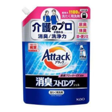  KAO Attack Deodorant Strong Gel Refill Жидкое средство для стирки, против неприятных запахов, с освежающим мятно-травяным ароматом, сменный блок 1100г., фото 1 