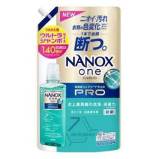 LION Nanox One Pro Высококонцентрированное жидкое средство для стирки белья, против загрязнений, неприятных запахов и изменений цвета, мягкая упаковка с крышкой 1400г., фото 1 