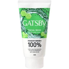  MANDOM Gatsby Facial Wash Triple Care Acne Foam Крем-пенка для умывания мужская, для глубокого очищения жирной и проблемной кожи, с освежающим цитрусовым ароматом, 130г., фото 1 