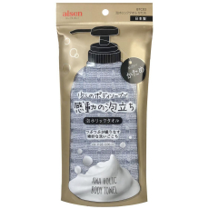  AISEN Foam Holic Массажная мочалка жесткая, серебристая, 28Х100см., фото 1 