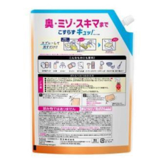  KAO Средство для мытья посуды "CuCute Clear" (аромат апельсина / пена-спрей для мытья без губки) 1050 мл, сменная упаковка с крышкой, фото 2 