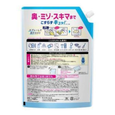  KAO Средство для мытья посуды "CuCute Clear" (без аромата / пена-спрей для мытья без губки) 1050 мл, сменная упаковка с крышкой, фото 2 