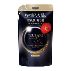  SHISEIDO Tsubaki Premium EX Damage & Repair Шампунь для волос интенсивно восстанавливающий, с маслом камелии, с ароматом камелии и цветов, сменная упаковка 300мл., фото 1 