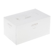  NEPIA Салфетки бумажные двухслойные Japan Premium БЕЛАЯ коробка 220шт, фото 1 