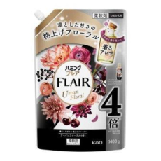  KAO Кондиционер для белья Парфюмированный Humming Flair Urban Floral Spout Pouch 1400г., фото 1 