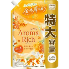  LION Кондиционер-ополаскиватель Aroma Rich Osmanthus для белья 950мл., фото 1 