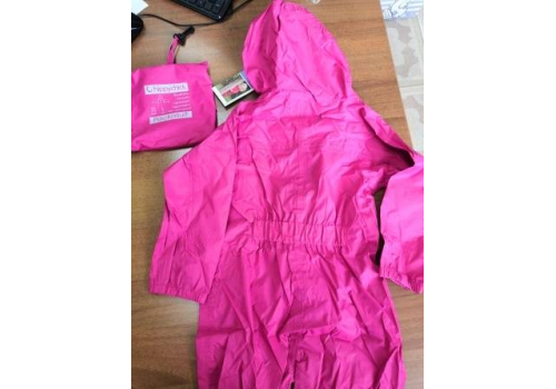  Непромокаемый комбинезон - дождевик розовый рост 92-98см  (2-3 года)  Hippychick, фото 5 