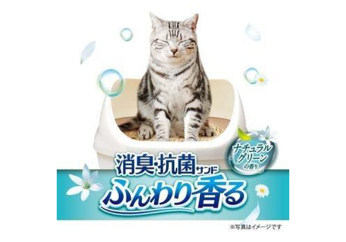  Unicharm Наполнитель цеолитовый для системных туалетов Deo-Toilet Nyantomo аромат свежести крупные гранулы 3,8 л, фото 3 