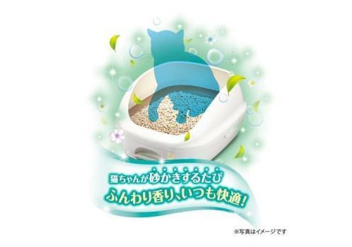  Unicharm Наполнитель цеолитовый для системных туалетов Deo-Toilet Nyantomo аромат свежести крупные гранулы 3,8 л, фото 4 