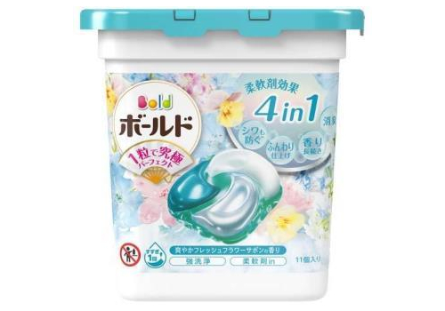  Bold Капсулы для стирки белья 4 в 1 с кондиционером цветочный аромат Savon коробка 11шт, фото 1 