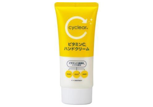  KUMANO YUSHI Cyclear Vitamin C Крем для рук увлажняющий, с витамином С и цитрусовым ароматом, туба 80г., фото 1 