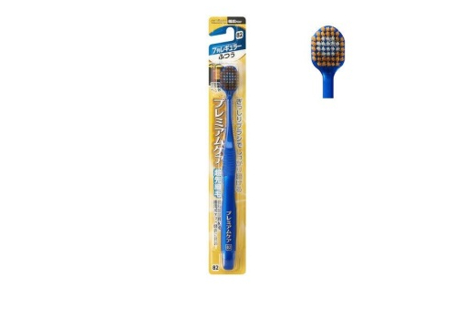  EBISU Standart Regular Широкая 7-рядная зубная щётка с головкой круглой формы, двухуровневой комбинированной щетиной и сверхтонкими кончиками щетинок, 1 шт, средняя жёсткость, фото 1 
