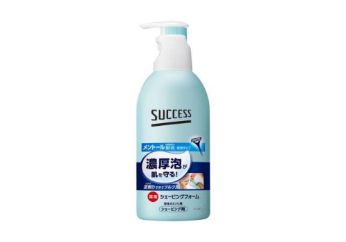  KAO Пена "Success" для бритья «Идеальное скольжение» (с ментолом) 250 г, фото 1 