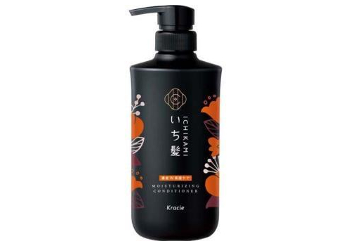  KRACIE Ichikami Double Moisturizing Care Conditioner Кондиционер для интенсивного увлажнения поврежденных волос, с ароматом абрикоса и цветущей горной вишни, помпа 480г., фото 1 