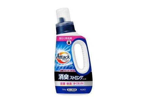  KAO Attack Deodorizing Strong Жидкое средство для стирки с усиленным дезодорирующим эффектом, с ароматом свежей травы, 720г., фото 1 