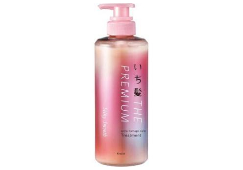  KRACIE Ichikami The Premium Silky Smooth Treatment Восстанавливающий бальзам-ополаскиватель для гладких, шелковистых волос, с глубоким ароматом цветущей вишни, помпа 480г., фото 1 