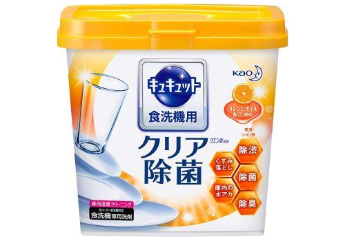  KAO Cucute For Dishwasher Citric Acid Effect Порошок для посудомоечных машин с лимонной кислотой и апельсиновым маслом, 680г., фото 1 