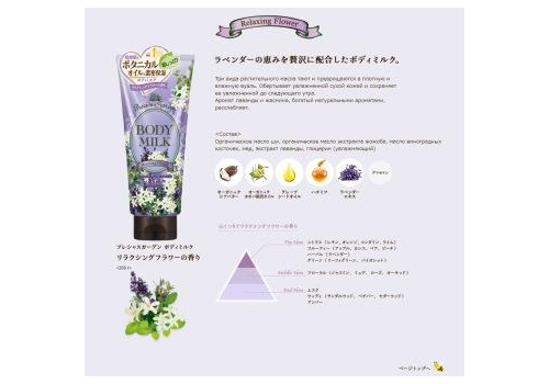  KOSE Глубокоувлажняющее и смягчающее ароматизированное молочко "Precious Garden" для тела длительного действия "Успокаивающий цветочный релакс" 200 г, фото 3 