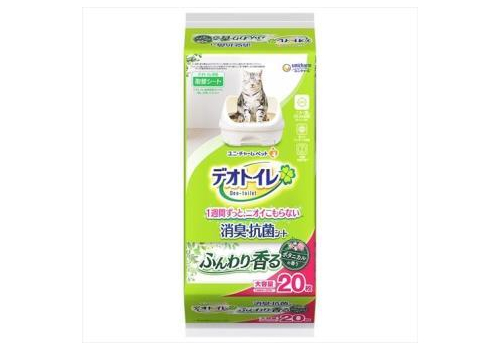  UNICHARM Пеленки для системного туалета Deo-Toilet антибактериальные с растительным ароматом 20шт, фото 1 