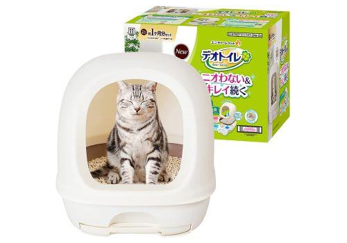  Unicharm Туалет Deo Toilet  для кошек системный закрытый светлый, фото 1 