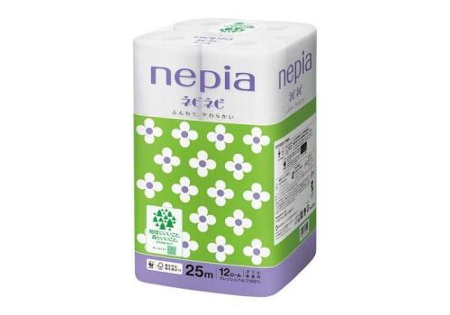  NEPIA Nepi Nepi Toilet Roll Туалетная бумага двухслойная, без аромата, 25м. 12 рулонов, фото 1 